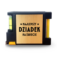 Najlepszy dziadek na świecie - grawerowana miara z notesikiem DLA DZIADKA