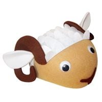 czapka baranek rogi wełna baran shaun jasełka