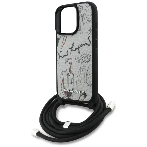 etui karl lagerfeld crossbody grained pattern & logo do iphone 16 pro na Arena.pl