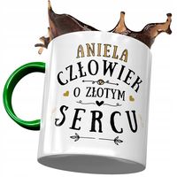 Kubek Zielony Dla Anieli Przyjaciółki Na Prezent Z Nadrukiem Ze Zdjęciem