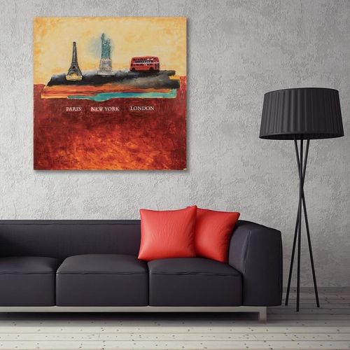 Obraz na płótnie - Canvas, Trzy miasta 60x60 na Arena.pl