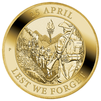 Anzac Day 13,5 grama Brązu Aluminiowego 2022 (Moneta w zielonej karcie)