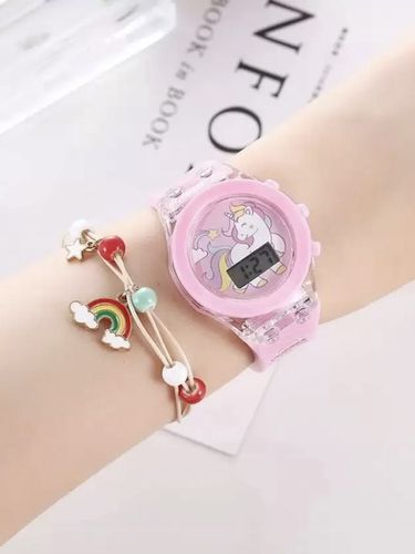 zegarek elektroniczny UNICORN jednorożec LED dla dziewczynki dziecka dzieci na Arena.pl