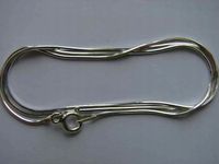 Srebrny Łańcuszek Żmijka Linka OŚMIOKĄTNA 42cm pr.925 chrzest komunia