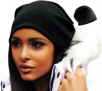 Ciepła Czapka Oversize Smerfetka Beanie Hipster