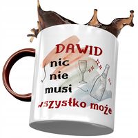 Kubek Bordowy Dla Dawida Kolegi Męża Na Prezent Z Nadrukiem Ze Zdjęciem