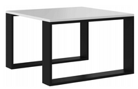 Ława / Stolik Kawowy Do Salonu Biały + Czarny 67 cm MODEMO TS - 6 Kolorów
