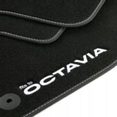 SKODA Octavia II 2008-2012 Dywaniki welurowe LOGO