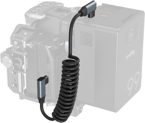 SmallRig 4792 USB-C prosty do USB-C kątowy spiralny kabel danych na Arena.pl