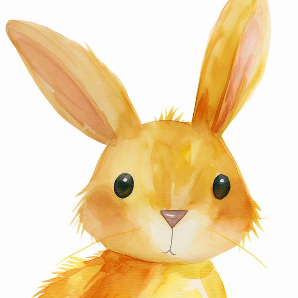 Plakat 20x20cm Słodki Zajączek zdjęcie 1