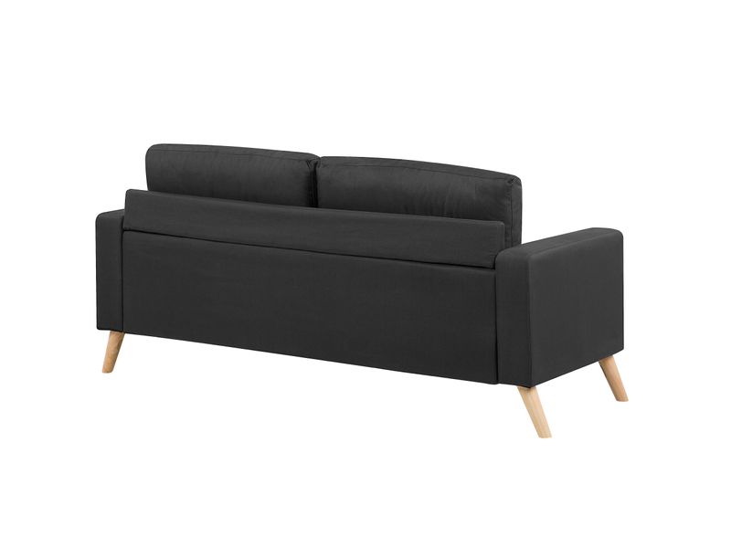 Sofa 2-osobowa czarna KALMAR zdjęcie 4
