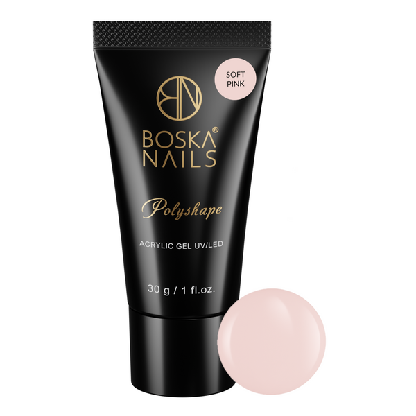 BOSKA NAILS Akrylożel do paznokci Polyshape - SOFT PINK - 30g zdjęcie 1