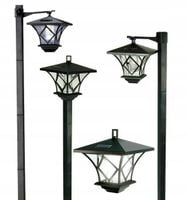 4x Lampa ogrodowa SOLARNA Latarnia wysoka 1,5m LED