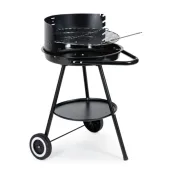 GRILL OGRODOWY OKRĄGŁY WĘGLOWY RUSZT 42CM Z REGULACJĄ WYSOKOŚCI NA KÓŁKACH