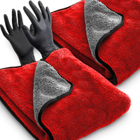 2x RĘCZNIK Z MIKROFIBRY DO OSUSZANIA SAMOCHODU 90x60 XXL ULTRA CHŁONNY