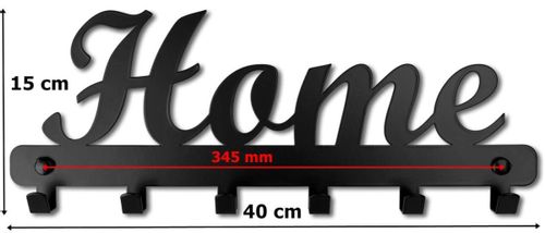 Wieszak ścienny HOME czarny na Arena.pl
