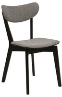 Krzesło Roxby tapicerowane szare/czarne