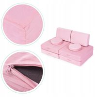 Kanapa Ecotoys TMSRT-14 PINK 56 x 51 cm tkanina różowy