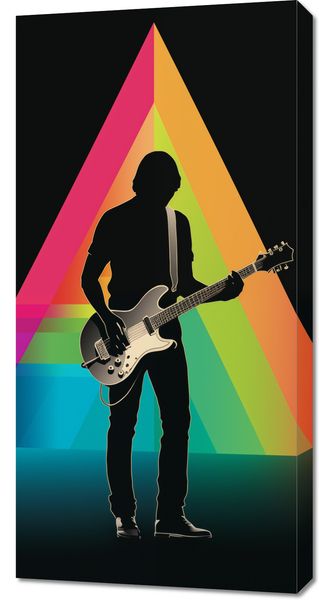 Obraz 50x100cm Pryzmat przez Gitarę zdjęcie 1