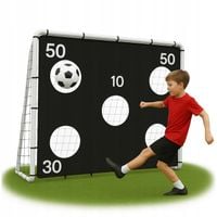 BRAMKA PIŁKARSKA Z MATĄ CELOWNICZĄ dla dzieci SKŁADANA DO PIŁKI NOŻNEJ
