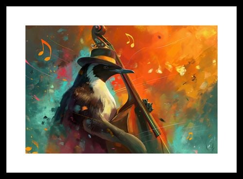 Plakat 30x20cm Pingwinia Nuta na Arena.pl