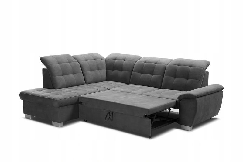 Nowoczesny Narożnik LOTTA - VENTE - NERO zdjęcie 8