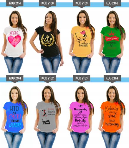 Koszulka z nadrukiem PREZENT na Dzień Kobiet na Arena.pl