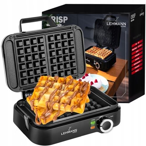 GOFROWNICA 2 DUŻE CHRUPIĄCE GOFRY MOCNA 2000W NIEPRZYWIERAJĄCA POWŁOKA na Arena.pl