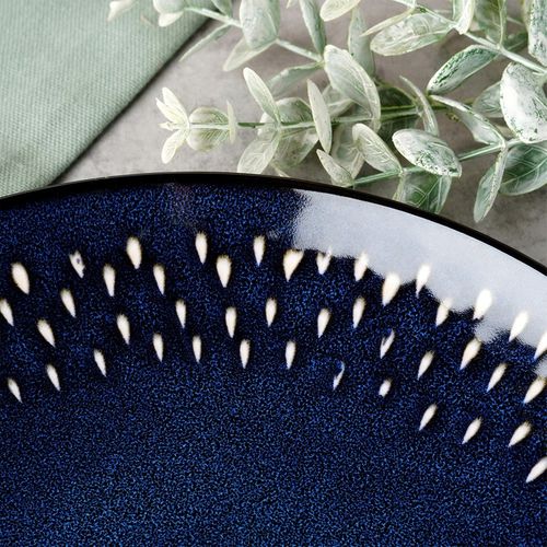 Talerz deserowy ceramiczny granatowy 22 cm na Arena.pl