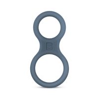 boners silicone cock ring and ball stretcher   grey