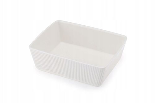 MASELNICA Maselniczka porcelanowa z nożykiem OSBORN biała z bambusem na Arena.pl