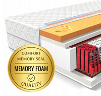 MATERAC COMFORT VISCO 140x190 SPRĘŻYNY KIESZENIOWE  MULTIPOCKET 22 cm