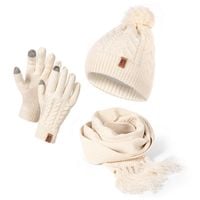 Damski zestaw zimowy czapka szal rękawiczki HZ0008 HEYO