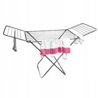 SUSZARKA NA PRANIE NA UBRANIA CZARNA BALKONOWA ROZKŁADANA STOJĄCA