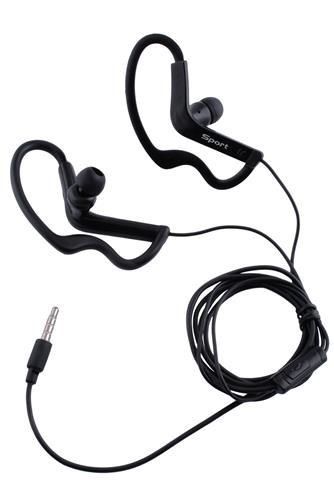 Słuchawki sportowe basic - czarne na Arena.pl