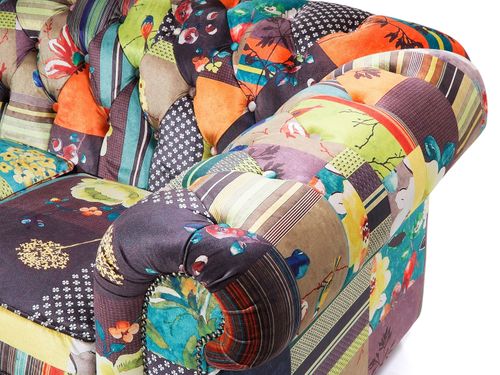 SOFA TAPICEROWANA PATCHWORK DO SALONU EKSKLUZYWNA na Arena.pl