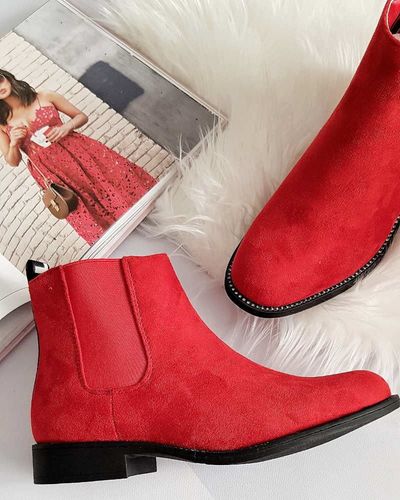 Pantofelek24.pl | Czerwone botki37 na Arena.pl