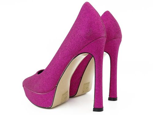 Różowe szpilki platformy brokatowe 37 na Arena.pl