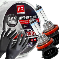 Żarówki H11 HQ Automotive +150% Więcej Światła Hyper White 55W 12V Białe
