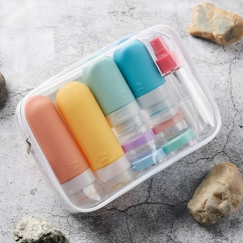 KOSMETYCZKA PODRÓŻNA POJEMNIKI DO SAMOLOTU BUTELKI ZESTAW PODRÓŻNY na Arena.pl