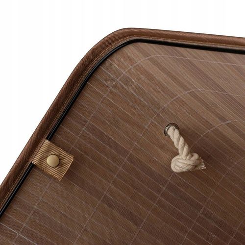 KOSZ na PRANIE Pojemnik na ZABAWKI BAMBUSOWY z POKRYWĄ Tadar 42x32x50 cm na Arena.pl