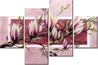 140CM 70 OBRAZ SŁODYCZ MAGNOLII PUDROWYM RÓŻU ŚCIENNY