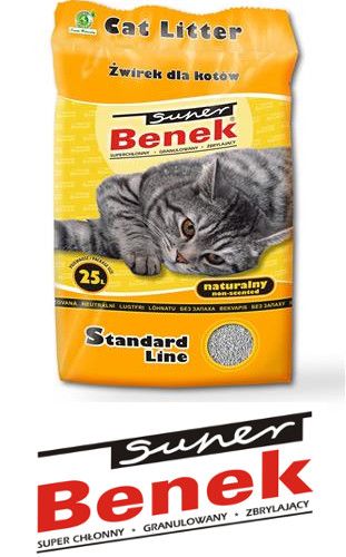 SUPER BENEK Żwirek Naturalny 25L na Arena.pl