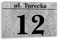 Tabliczka Tablica ADRESOWA ALUMINIOWA Numer domu cyfry ulica 30x20