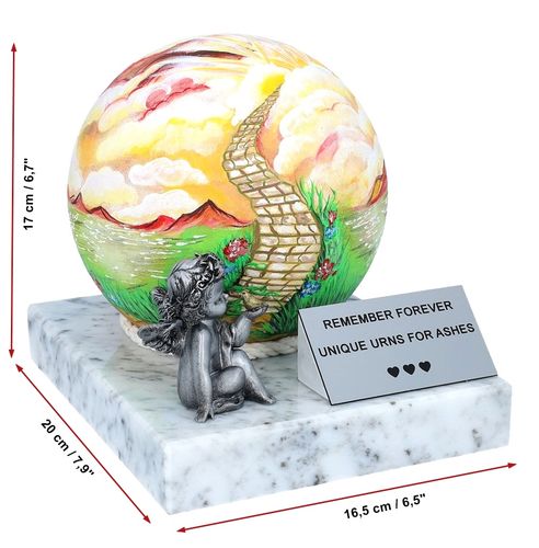 Ręcznie malowana urna dekoracyjna na prochy dziecka na Arena.pl