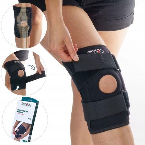 ORTEZA NA KOLANO STABILIZATOR RZEPKI FISZBINY x4 OPASKA STAWU KOLANOWEGO na Arena.pl