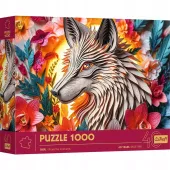 Piękne puzzle Wilk z lekkim efektem 3D - Trefl Paper Art 1000 elementów