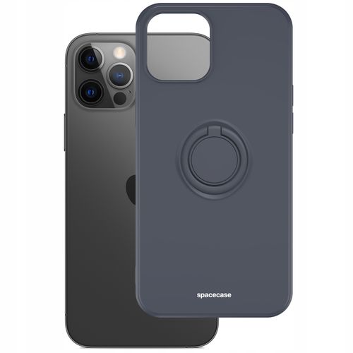 ETUI MATOWE DO IPHONE 12 PRO MAX SPACECASE SILICONE RING SILIKONOWE + SZKŁO na Arena.pl