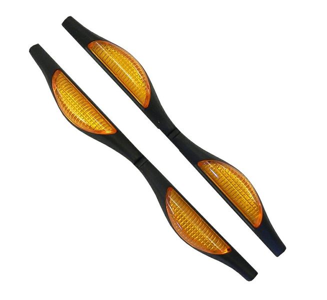 ODBOJNIK NA DRZWI GHOST - 2 x ORANGE zdjęcie 1