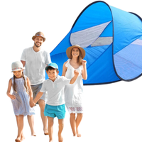 Duży Namiot Plażowy Samorozkładający Parasol Parawan na Plaże Ogrodowy XXL